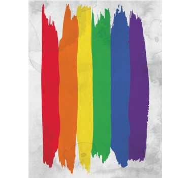 Rollo Fenster Jugendzimmer regenbogen-pinselstreifen - TenStickers