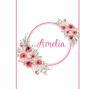 Rollo fenster blumen und pflanzen personalisierte anordnung - TenStickers