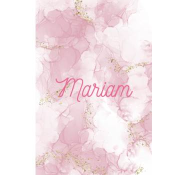 Rollo Fenster Elegant rosa marmor mit namen - TenStickers