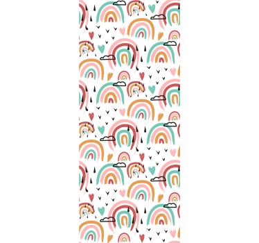 Rollo fenster kinderzimmer mit buntem regenbogenmuster - TenStickers
