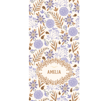 Rollo Fenster Blumen individuelles blumendesign - TenStickers