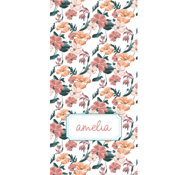 Rollo Fenster Blumen und Pflanzen elegantes frühlingsdesign - TenStickers