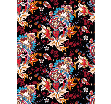 Rollo Fenster Blumen lebendiges blumenmotiv - TenStickers