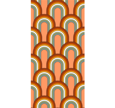 Rollo Fenster Vintagemuster retro-bogenmuster - TenStickers