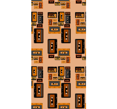Rollo Fenster Vintagemuster retro-kassetten - TenStickers