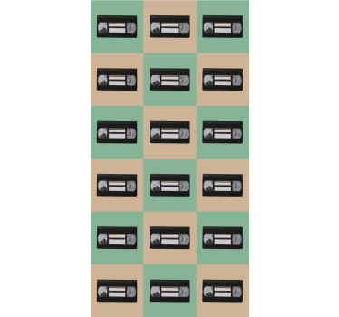 Rollo Fenster Vintagemuster retro-bandmuster - TenStickers