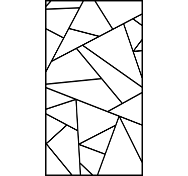 Fenster Rollo modern geometrische Formen - TenStickers