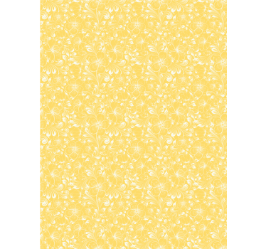 Rollo Fenster Blumen zartes gelbes motiv - TenStickers