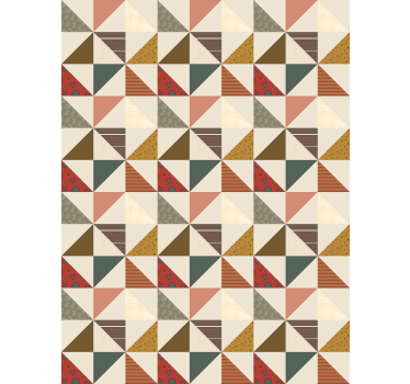 Weitere Vintage Rollo Küche Patchwork geometrisch - TenStickers