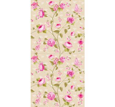 Rollo Küche mit Blumen Vintage blumendruck - TenStickers