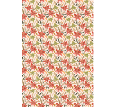 Rollo Fenster Blumen lebendiges blumenmuster - TenStickers
