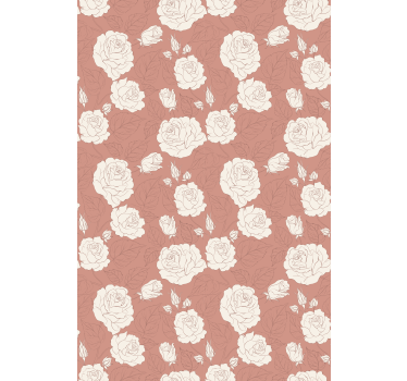 Rollo Fenster Blumen zarte anordnung - TenStickers