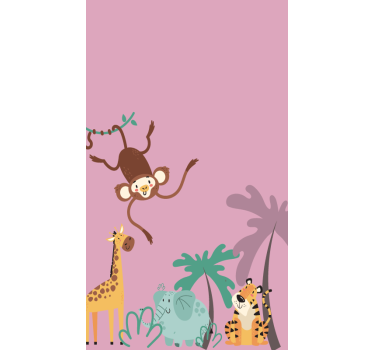 Rollo Fenster Kinderzimmer "boho" Kinderdschungel - TenStickers