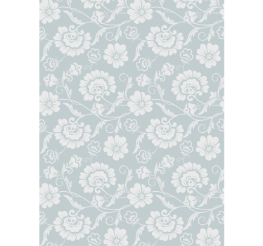 Rollo Fenster Blumen graue motiv-eleganz - TenStickers
