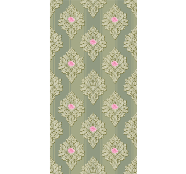 Rollo Fenster Blumen retro-botanisches motiv - TenStickers