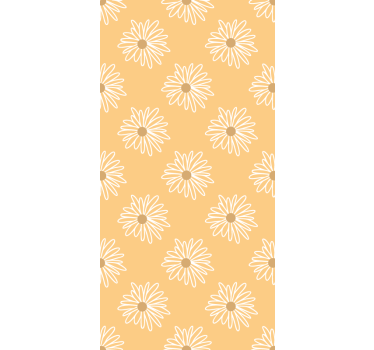 Rollo Fenster Blumen gelbes gänseblümchen-design - TenStickers