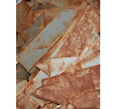 Textur und Muster Rollos rostiges Eisen - TenStickers