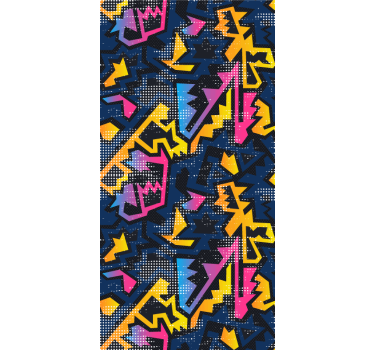 Rollo Jugendliche geometrische Graffiti - TenStickers