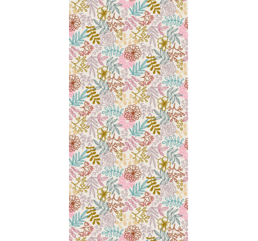 Rollo mit mehrfarbigen Blumenmuster - TenStickers
