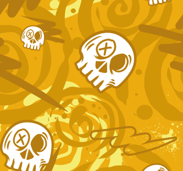 Totenkopf Graffiti Rollos Jugendliche - TenStickers