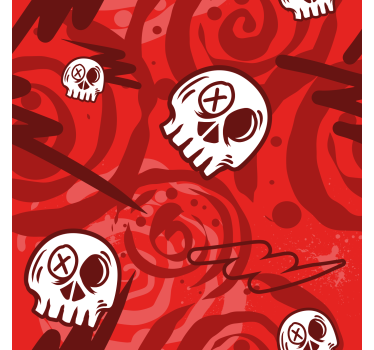 Graffiti Totenkopf Rollos für Jugendliche - TenStickers