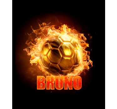 Goldener Feuerball Rollo Fenster Fußball - TenStickers