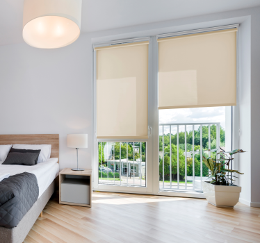 Schlafzimmer Rollos Beige durchscheinend - TenStickers