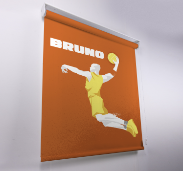 Rollo Sport Basketballspieler mit Namen Jugendzimmer - TenStickers