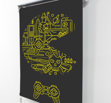 Geeks Rollos Gelbes pac-spiel - TenStickers