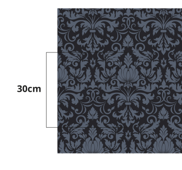 Klassisches Rollo mit Damask Ornamenten - TenStickers