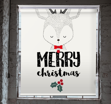 Andere Rollos Frohe weihnachten mit rentierfreunden - TenStickers