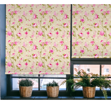 Rollo Küche mit Blumen Vintage blumendruck - TenStickers