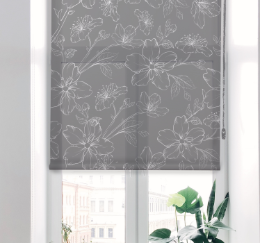 Blumen Rollo botanische strichzeichnungen - TenStickers