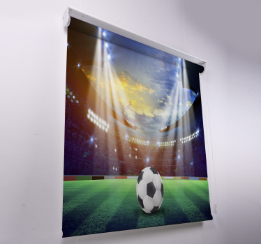 Rollo Fenster Kinderzimmer Fußballstadion - TenStickers