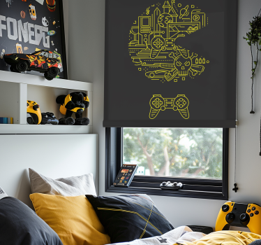 Geeks Rollos Gelbes pac-spiel - TenStickers