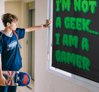 Geeks Rollos Ich bin ein gamer-monster-stil - TenStickers