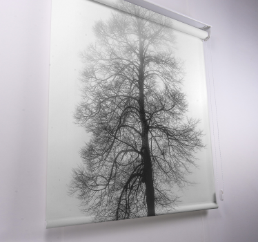 Graustufenbaum Rollo Winter - TenStickers
