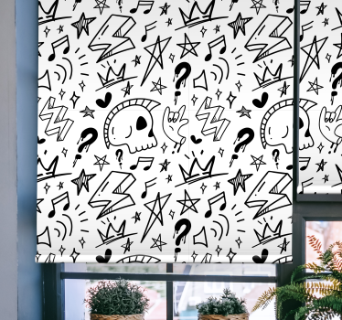 Jugendliche Rollos Cooles zeichenmuster - TenStickers