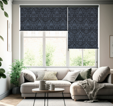 Klassisches Rollo mit Damask Ornamenten - TenStickers