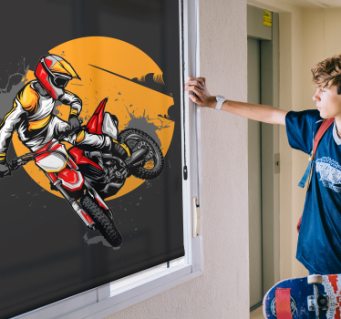 Motorrad Spaß Sport Rollo - TenStickers
