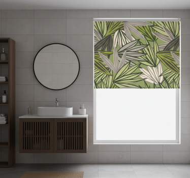 Rollo fenster badezimmer dschungel mit bäumen ohne früchte - TenStickers