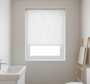 Rollo Fenster Badezimmer dünnes blättermuster - TenStickers
