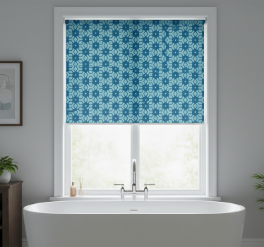 Rollo fenster badezimmer geometrische badatmosphäre - TenStickers