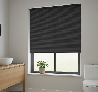 Rollo Fenster Badezimmer japandi naturgewebe - TenStickers