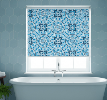 Rollo fenster badezimmer im mandala stil - TenStickers