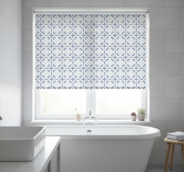 Rollo fenster badezimmer mit elegantem geometrischen design - TenStickers