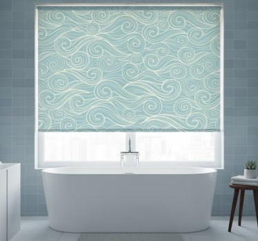 Rollo fenster badezimmer ozean mit wellen - TenStickers