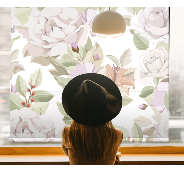 Blumen Rollo anmutige botanische komposition - TenStickers