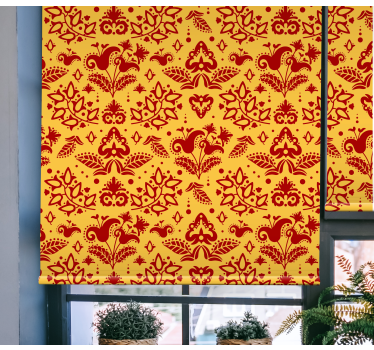 Rollo Fenster Blumen botanischer motivstil - TenStickers