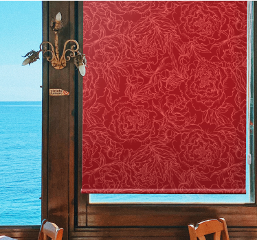 Rollo Fenster Blumen elegante blumenkompositionen - TenStickers
